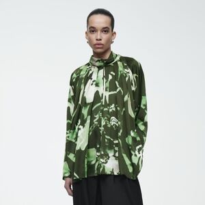 COS Wide Cut Floral Blouse